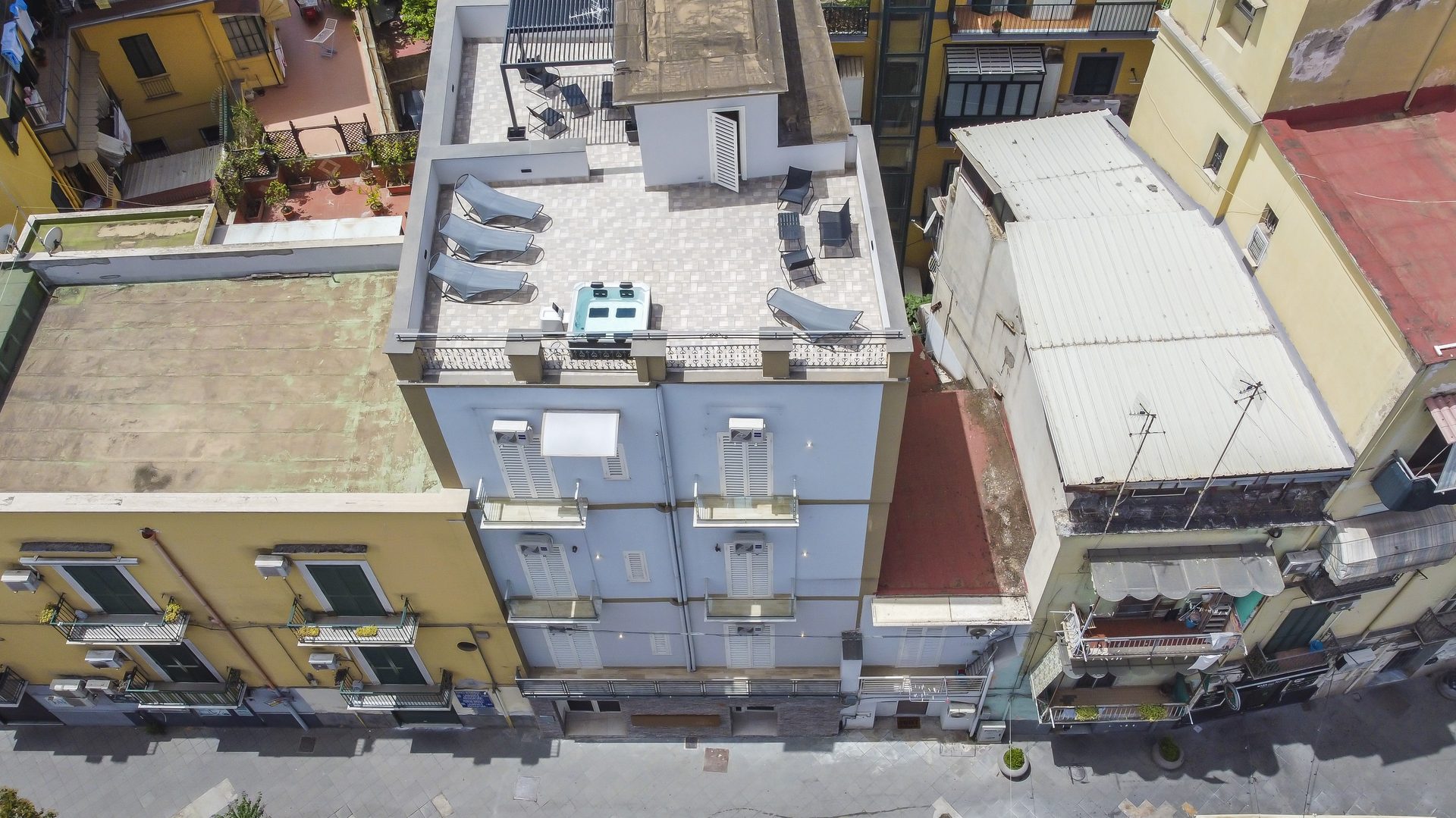 Vista aerea della terrazza
